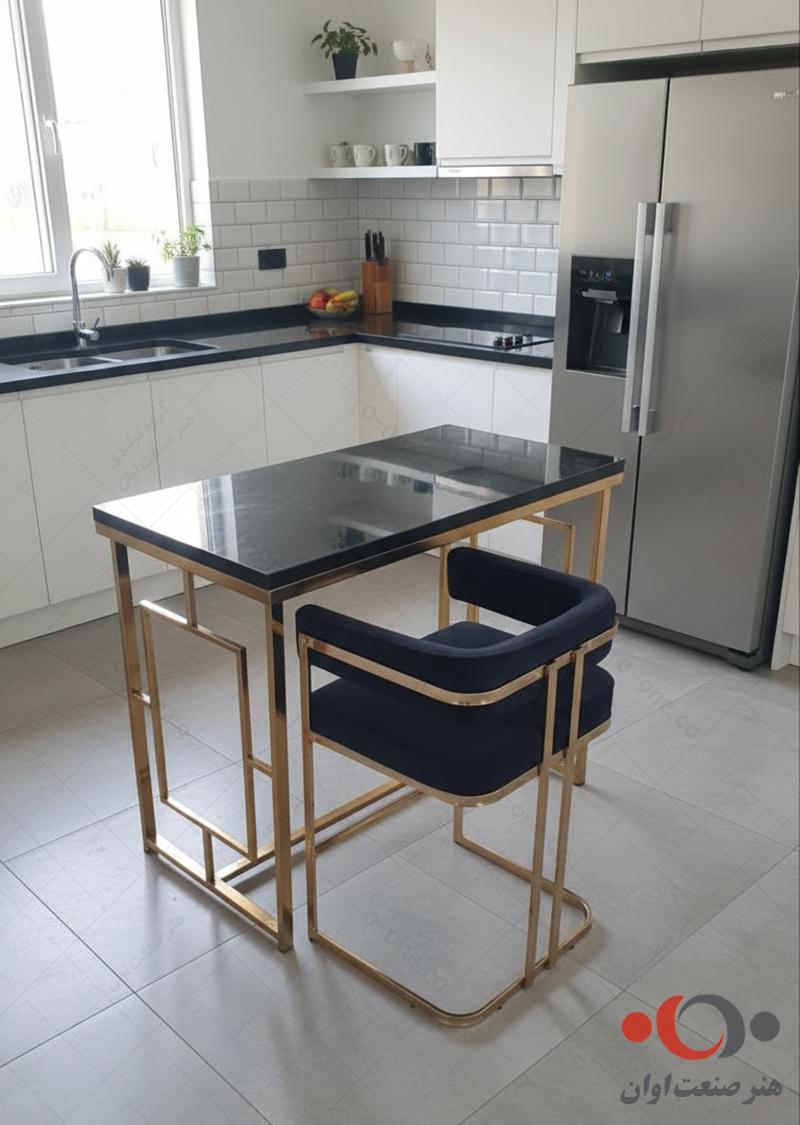 صندلی جزیره سلنا پارچه مشکی