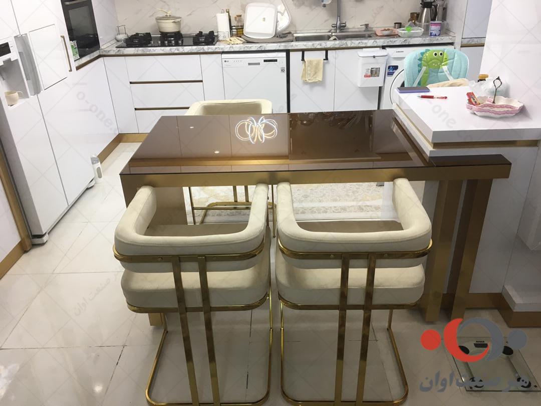 صندلی جزیره سلنا پایه طلائی