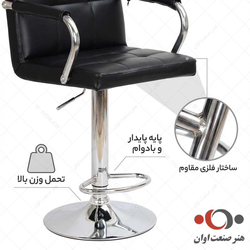 بدنه مقاوم صندلی ریما دسته دار