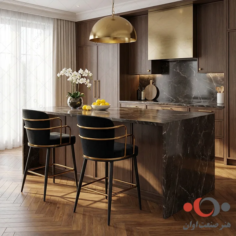 صندلی اپن آگرین پارچه مشکی