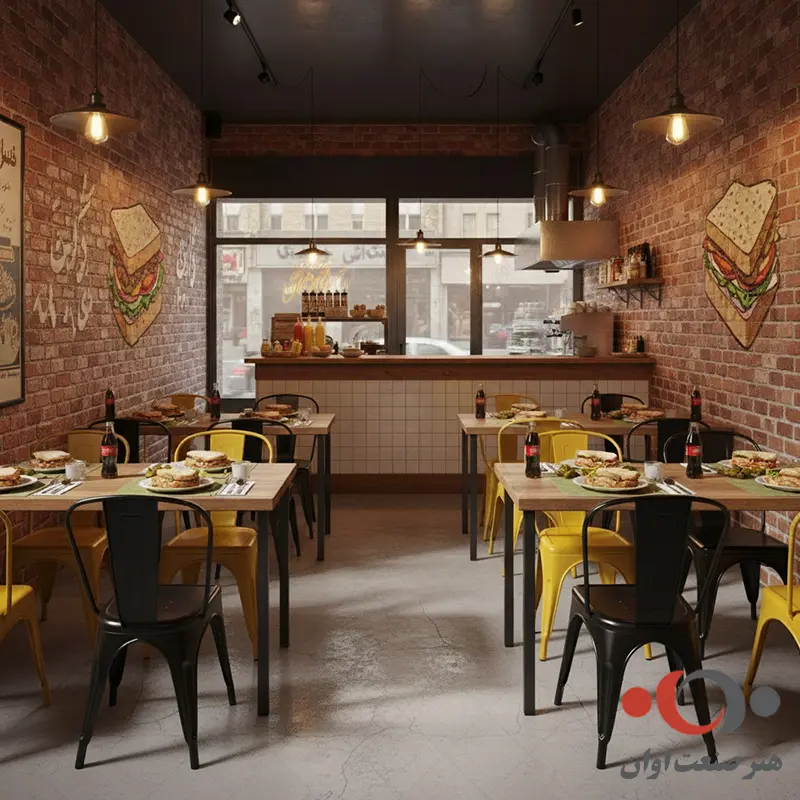 صندلی کافه تولیکس رنگ زرد