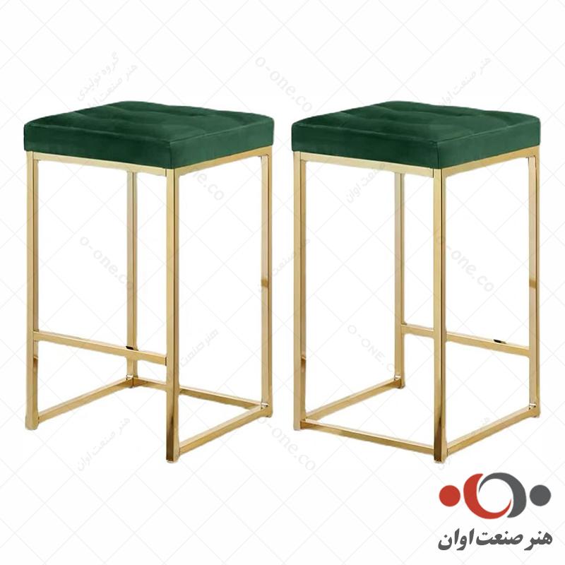 صندلی کانتر لیدن بدنه طلائی