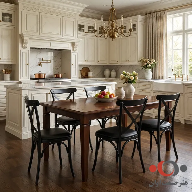 صندلی ناهارخوری تونت تشک دار