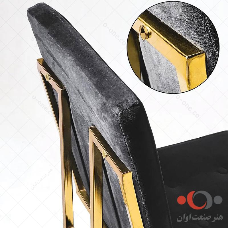 صندلی ملینا بدنه طلائی